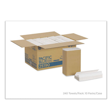 Georgia Pacific® Professional Pacific Blue Basic C-fold Paper Towel,10 1-4 X 13 1-4, White,240-pack, 10 Pk-ct freeshipping - TVN Wholesale
